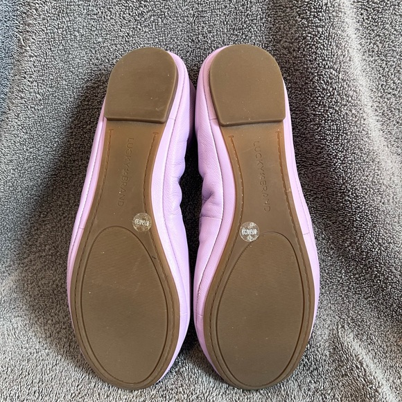 Lucky Brand leather ballet flats . Lilac. Never worn. Sz 8.5. - Picture 2 of 2